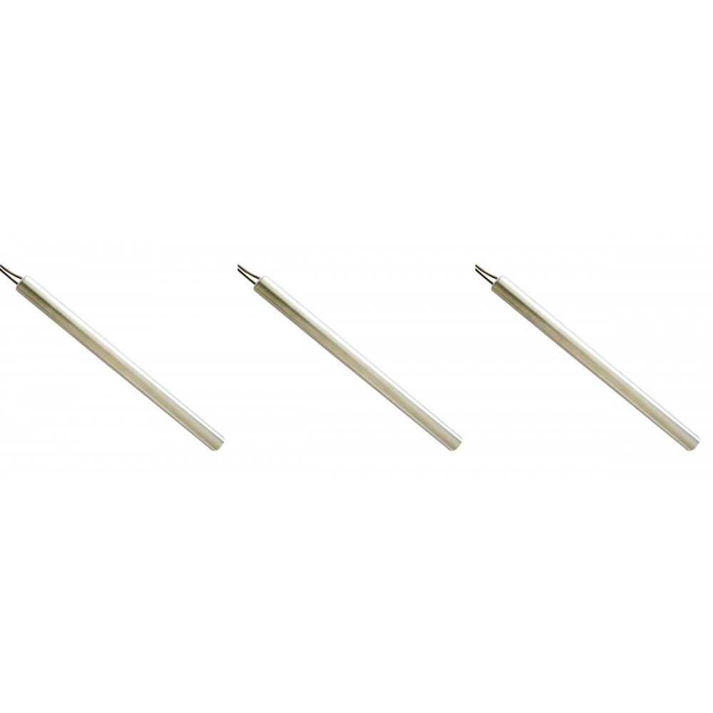 Resistência para salamandras a pellets La Nordica e outras, comprimento total 185mm, 400W - x3 | Resistências para salamandrs a pellets | Peças de salamandra a pellets |