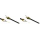 Resistência para salamandra a pellets Eco Spar, BURNiT, Adler, AMG, Ecoteck e outros, comprimento total 126mm, 120W a 24V - x2 | Resistências para salamandrs a pellets | Peças de salamandra a pellets |