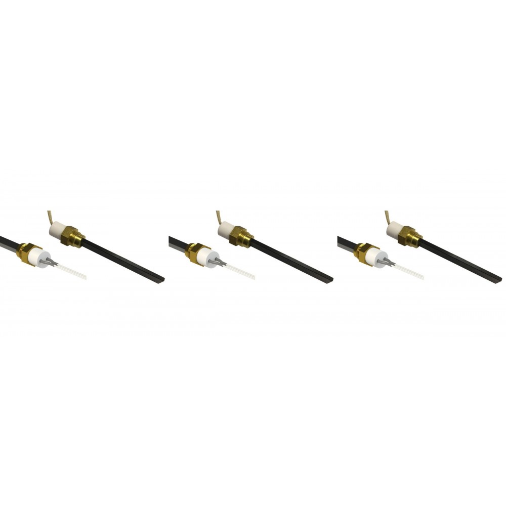 Resistência para salamandra a pellets Eco Spar, BURNiT, Adler, AMG, Ecoteck e outros, comprimento total 126mm, 120W a 24V - x3 | Resistências para salamandrs a pellets | Peças de salamandra a pellets |