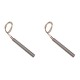 Resistência para salamandras a pellets Arce, Cadel, Eurofiamma, Eurosteack e outras, comprimento total 101mm, 300W - x2 | Resistências para salamandrs a pellets | Peças de salamandra a pellets |
