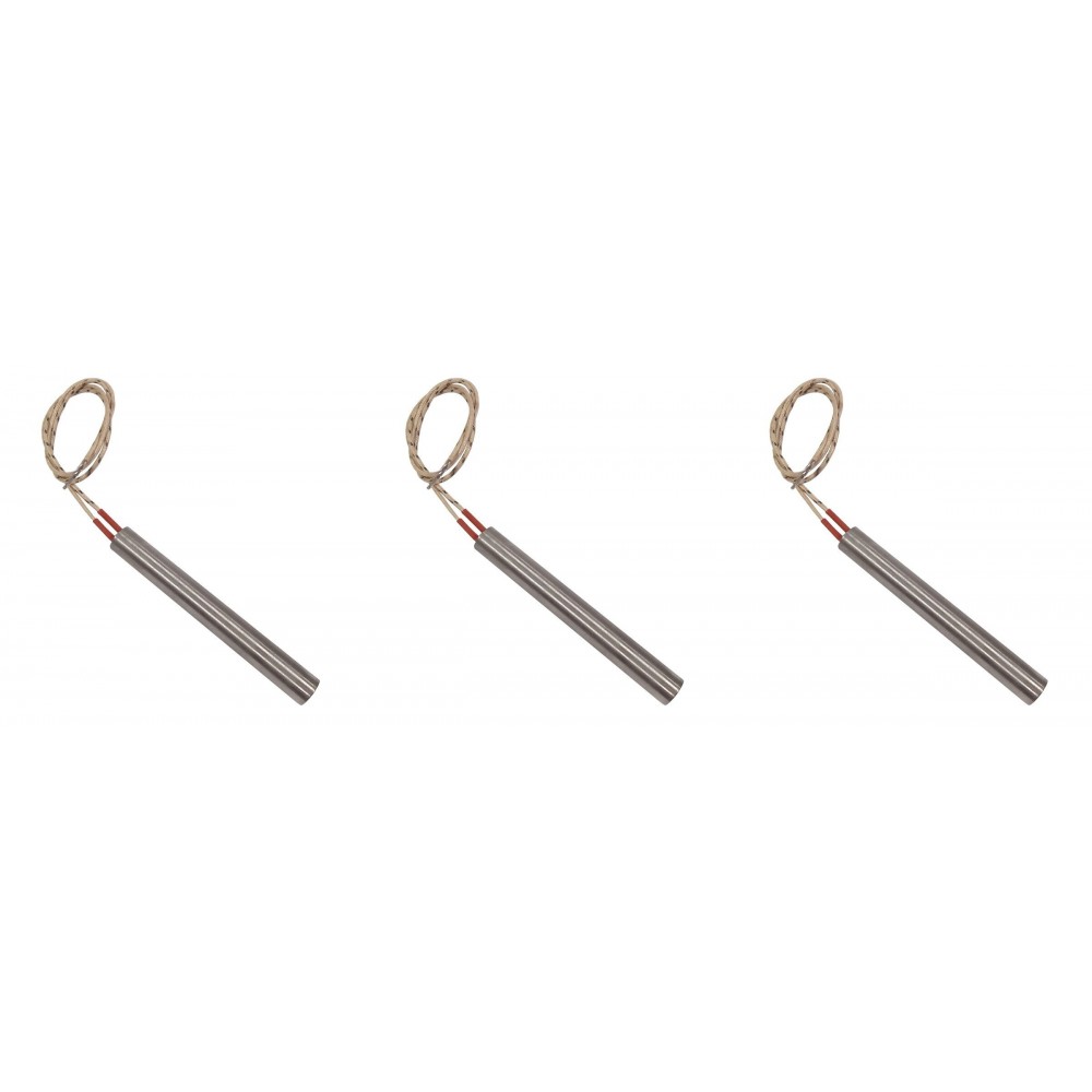 Resistência para salamandras a pellets Arce, Cadel, Eurofiamma, Eurosteack e outras, comprimento total 101mm, 300W - x3 | Resistências para salamandrs a pellets | Peças de salamandra a pellets |