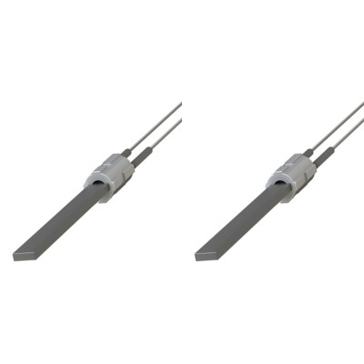 Resistência para salamandra a pellets com cristal de quartzo preto Eco Spar, BURNiT, Palazzetti, VistaFlame, Whitfield, Lennox e outros, comprimento total 122mm, 400W - x2 - Peças de salamandra a pellets