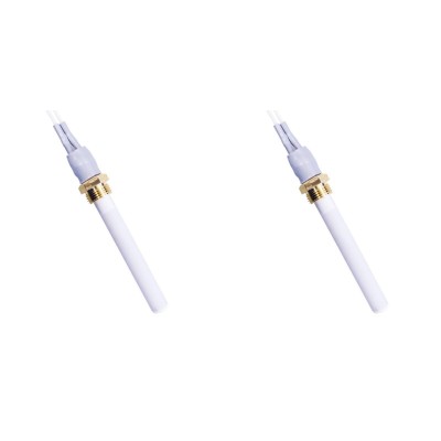 Resistência de cerâmica para salamandras a pellets Eco Spar, BURNiT, Warmflow, Adler, AMG, Ecoteck e outros, comprimento total 88mm, 250W - x2 - 