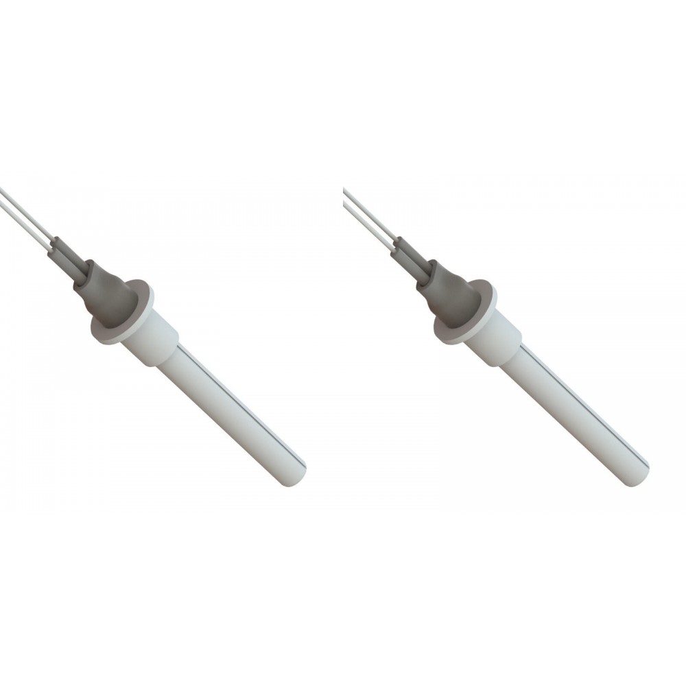 Resistência de cerâmica para salamandras a pellets ETA, Grant Spira, ComfortBilt e outros, comprimento total 107mm, 260W - x2