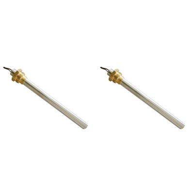 Resistência para salamandra a pellets Clam e outros, comprimento total 205mm, 400W - x2 - Peças de salamandra a pellets