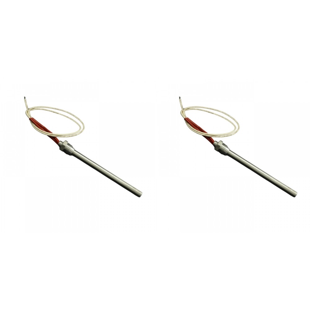  Resistência para salamandras a pellets Klover, Avalon, Lopi, Vogelzang e outras, com comprimento total de 163 mm e potência de 250W - x2