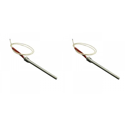  Resistência para salamandras a pellets Klover, Avalon, Lopi, Vogelzang e outras, com comprimento total de 163 mm e potência de 250W - x2 - Peças de salamandra a pellets