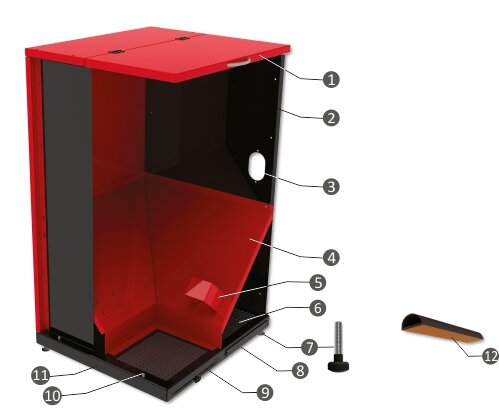 Depósito de pellets FH 500